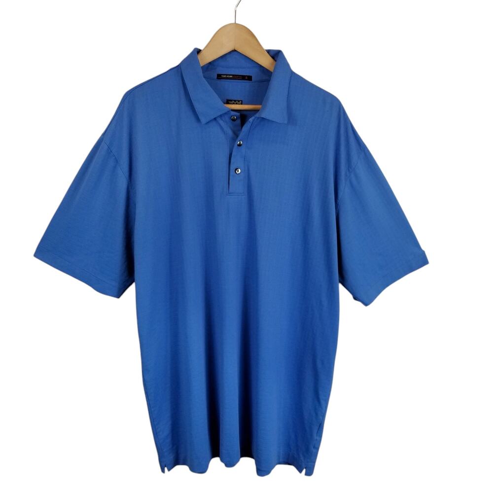 Nike Tiger Woods Collection Men's Golf Royal Blue Polo Shirt Size XL